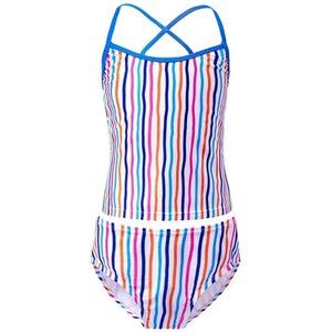 Urban Outdoor Girls Striped Two-Piece Swimsuit